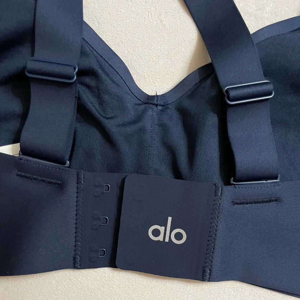 Alo Yoga NWT Airlift Strength Sports Bra Navy Blue Size S